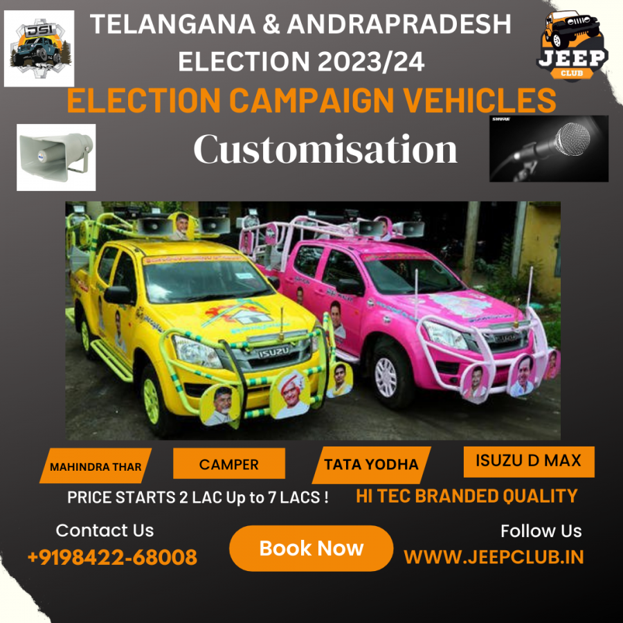 Enhancing Telangana Election Campaigns with Jeepclinic Vehicle Modifications