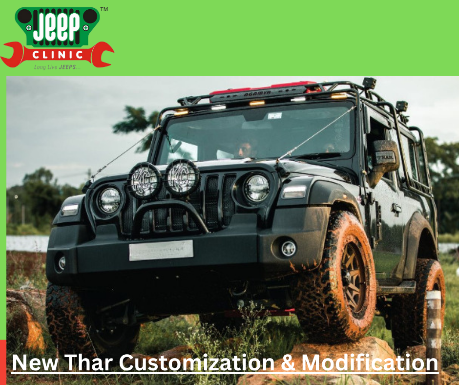 Customize Your New Thar with Jeep Clinic Coimbatore – Expert Modifications & Accessories